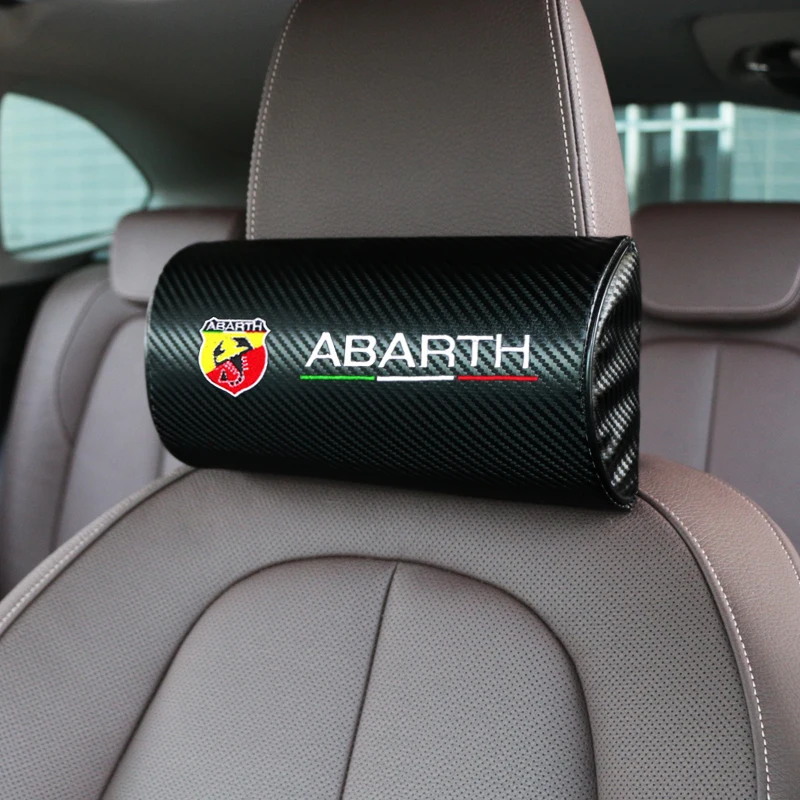 

Car Styling Seat Neck Pillow Protection Auto Headrest Support Rest Travelling Car Headrest Neck for fiat abarth