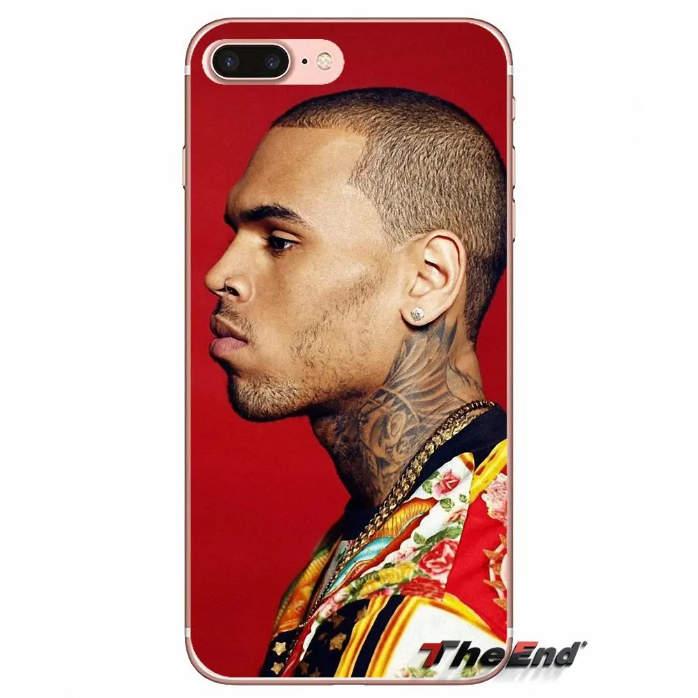 Christopher Maurice Chris Brown Transparent Soft Cover Bag For Samsung Galaxy S3 S4 S5 MINI S6 S7 edge S8 S9 Plus Note 2 3 4 5 8