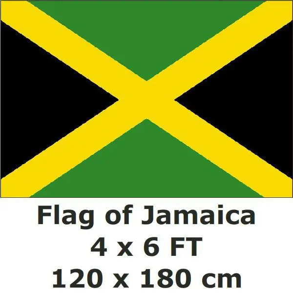 Jamaica 120 x 180 cm Flag 4X6FT 100D Polyester Large Big Jamaican Flags
