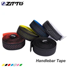 ZTTO Rennrad Bar Band Zähigkeit Vibration Dämpfung Anti-Vibration EVA PU Gebogen Lenker Bar Band Griff Gürtel Wrap + 2 Bar Plugs