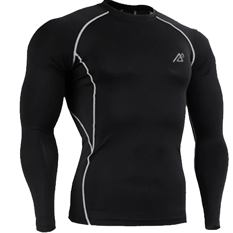 Мужские компрессионные рубашки принты фитнес тренировка бег колготки телесного цвета для смешанных боевых искусств для зала Йога футболка - Цвет: C2LBW