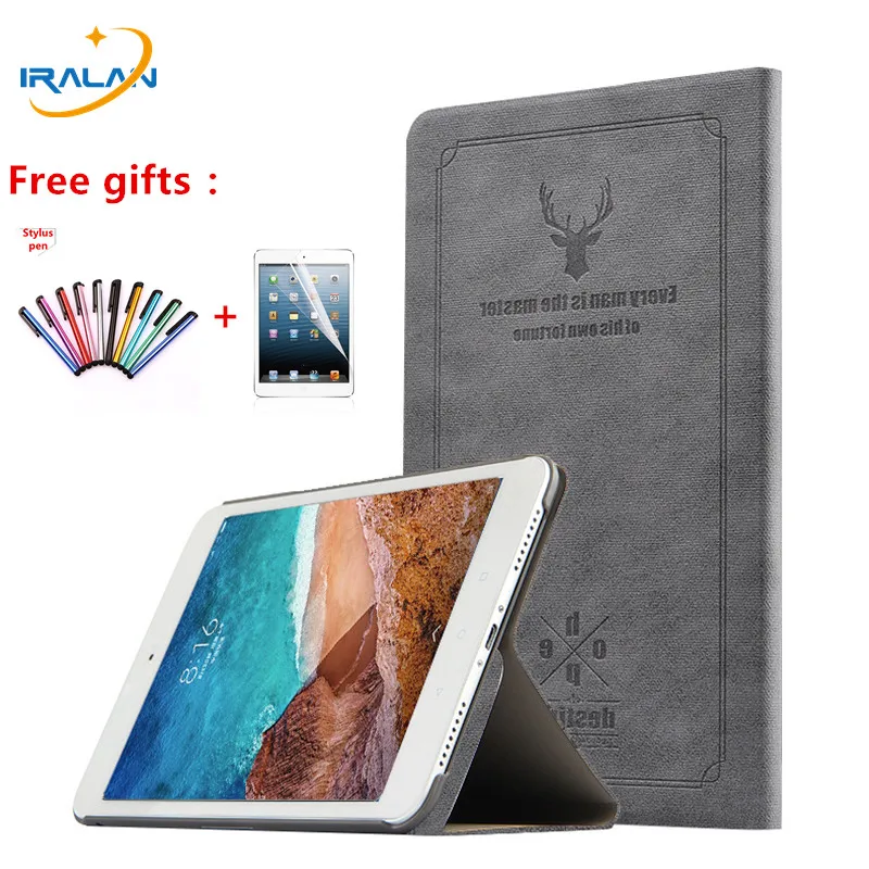 

Deer Pattern Leather Case For Xiaomi Mi Pad 4 MiPad4 Mi pad4 mipad 4 8.0 2018 Tablet Flip Stand Protector Cover+screen film+pen