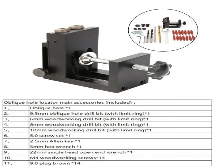 Деревообрабатывающий косой локатор дыр отверстие руководство по сверлению комплект мебель Дырокол сверлильные отверстия CLH@ 8