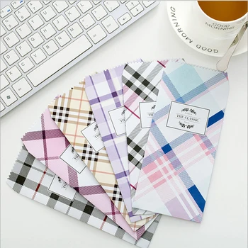 

5pcs/lotClassic lattice envelope writing paper stationery kawaii birthday christmas card envelopes school supplies