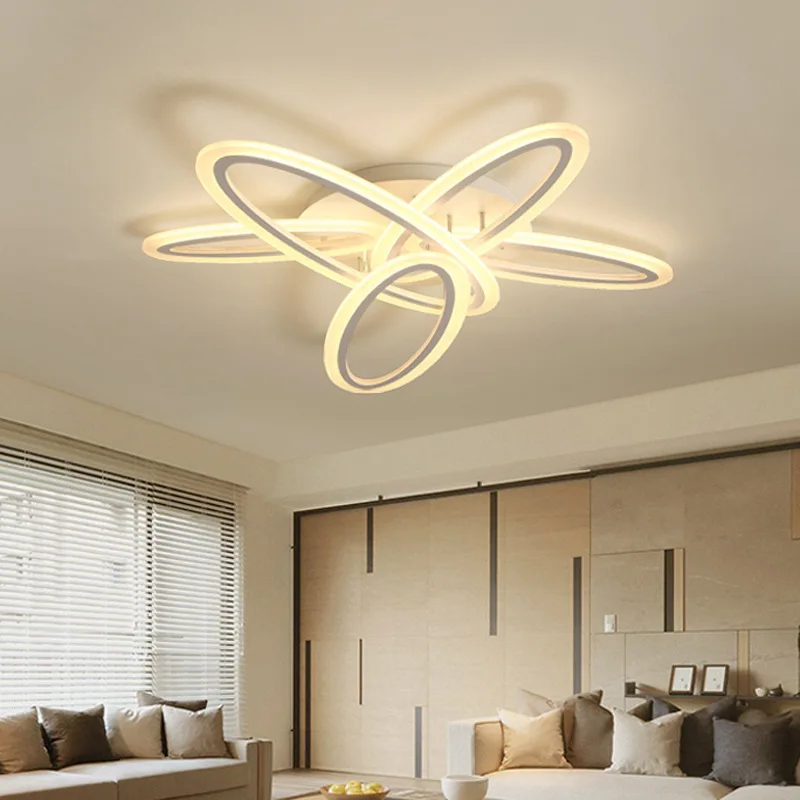 

Modern creative and simple oval LED ceiling lights for living room and bedroom decoration lamp free shipping 27