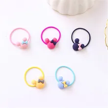 Новые эластичные резинки для волос аксессуары для девочек цветочные конский хвост держатель повязка мультфильм смешивание Эластичные аксессуары 20 шт