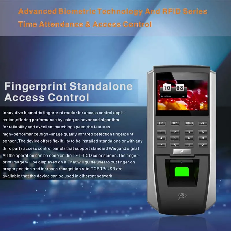 Eesye Biometric Attendance System Fingerprint Time Attendance System TCP/IP Access Control USB Employee Time Clock Time Machine