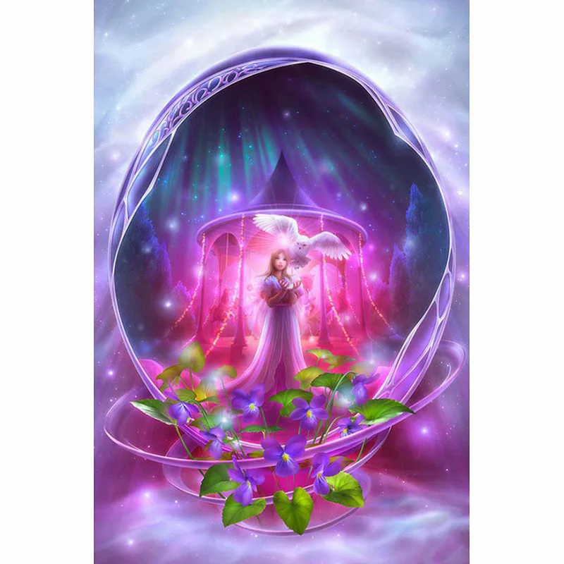 

5D Diamond Painting Girl Scenery Diamond Embroidery Landscape Cross Stitch Full Crystal Wall Painting Christmas gift