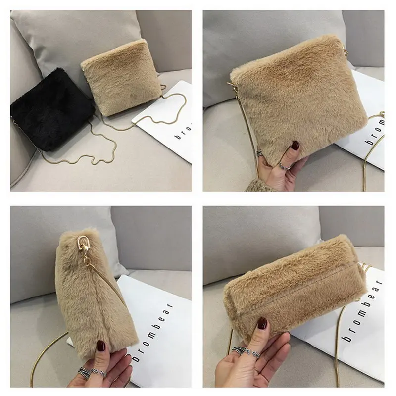 Janespri NEW Women Bags Velour Chain Flap Shoulder Bags for Women Female Messenger Bag Girls Crossbody Bag Handbags Sac A Main01_09