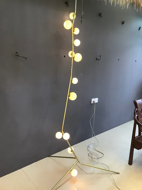 Us 323 75 29 Off Modern Glass Cherry Bomb Floor Light Lindsey Adelman Contemporary Floor Lamp For Reading Bedroom Living Room Floor Lamps B052 In