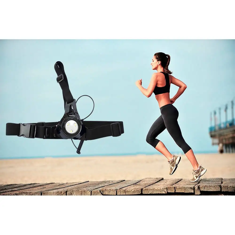 Accessories For Action Sports Camera Chest Belt Strap LED Fill Light Running Flash Lamp Mount For GoPro Hero 5 3+ 4 Session SJCA (6)