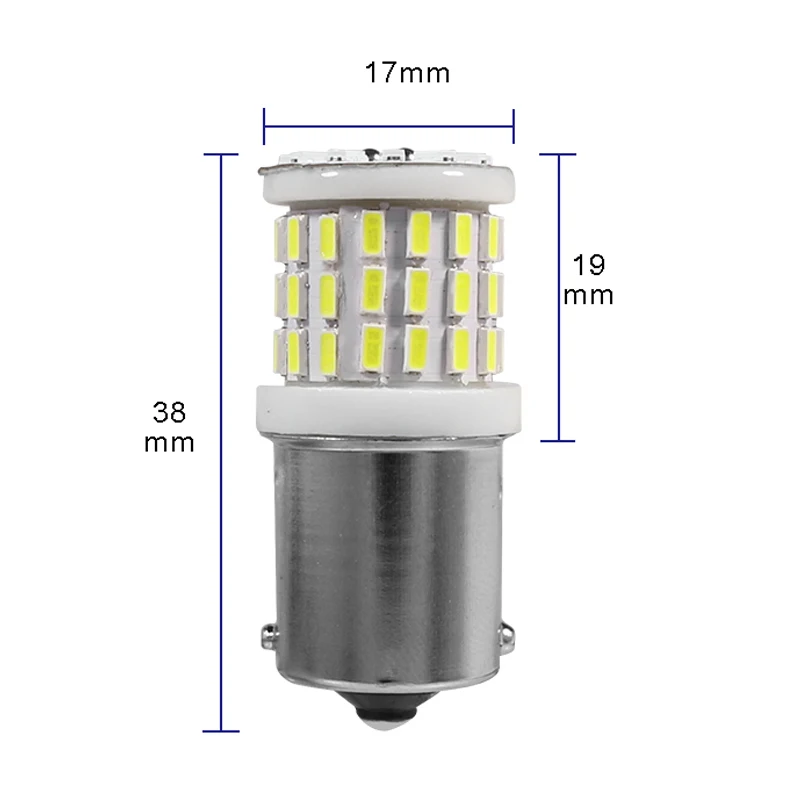 YCCPAUTO-1156 BA15S P21W LED ����, 3014 LED �ڵ��� ���� ����� �ڵ� ���� ������ ���� DRL ǻ�� ȭ��Ʈ 6000K 12V 24V, 2 ��