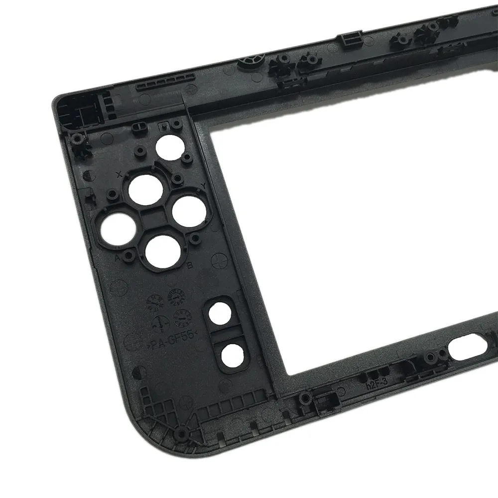 5 шт. Новая версия для nintendo new 3DS XL запасная петля нижняя часть-средняя оболочка ЖК-часть черная