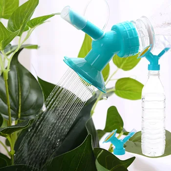 

1PC Sprinkler Nozzle Dual Sided Bottle Plant Flower Watering Spout Watering Plants Portable Plastic Bottle Cap Converter
