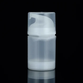 

50ML transparent plastic airless lotion bottle with transparent airless pump ,transparent lid used for Cosmetic Packaging