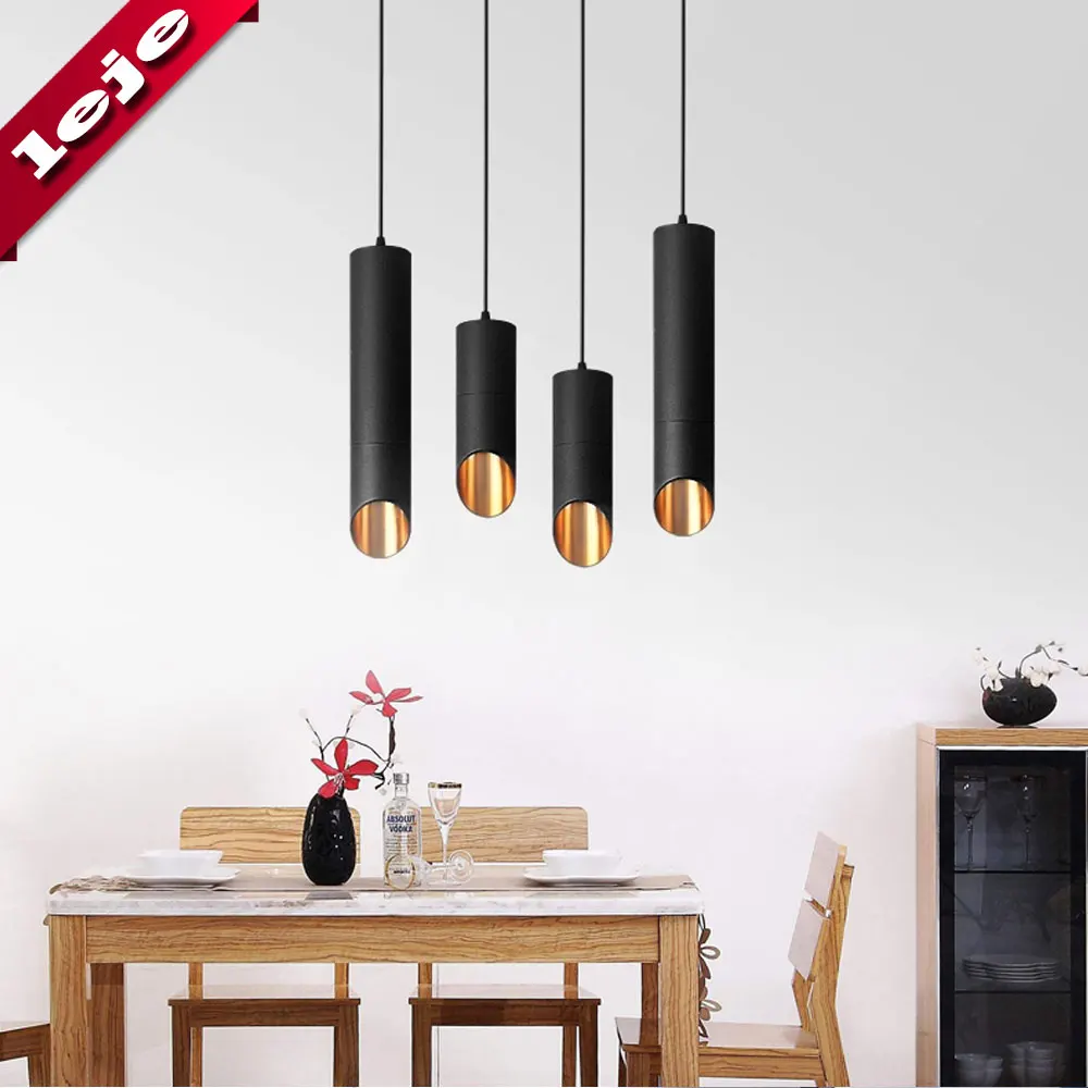  Free bulb 60mm LED Ceiling light Cord lamps GU10 7W Kitchen Company Table Pipe Tube Lamp Dining Roo - 32948025039