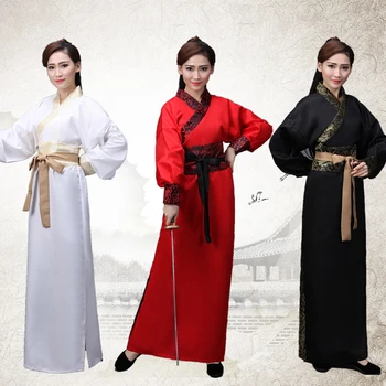

Ancient Chinese Costume Men Stage Performance Outfit for Dynasty Men Hanfu Suit Satin Robe Chinese Traditional Dress DNV10946