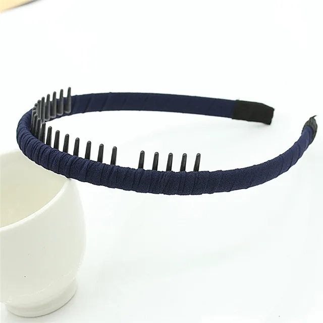 1PCS Women Multicolor Headband with Teeth Hairband Jewelry Practical Cloth Hair Band for Women