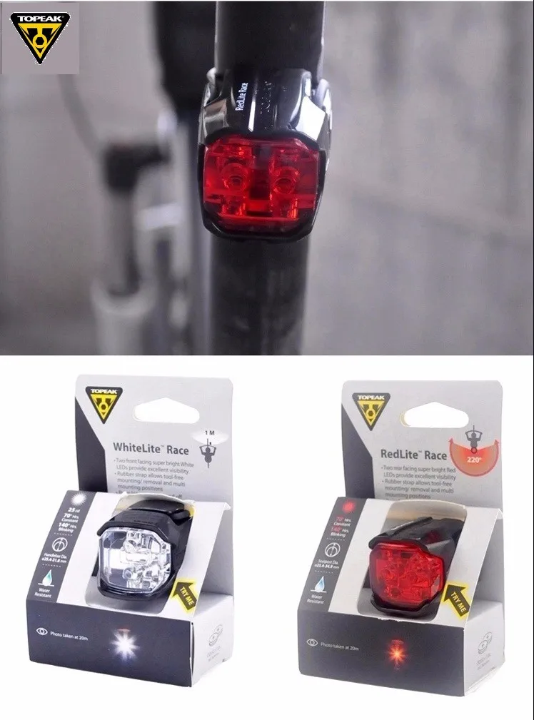 Flash Deal TOPEAK TMS065 LED Bike Flashlight Bicycle Rear Light Road Bike Taillight MTB Accessories With Battery 6