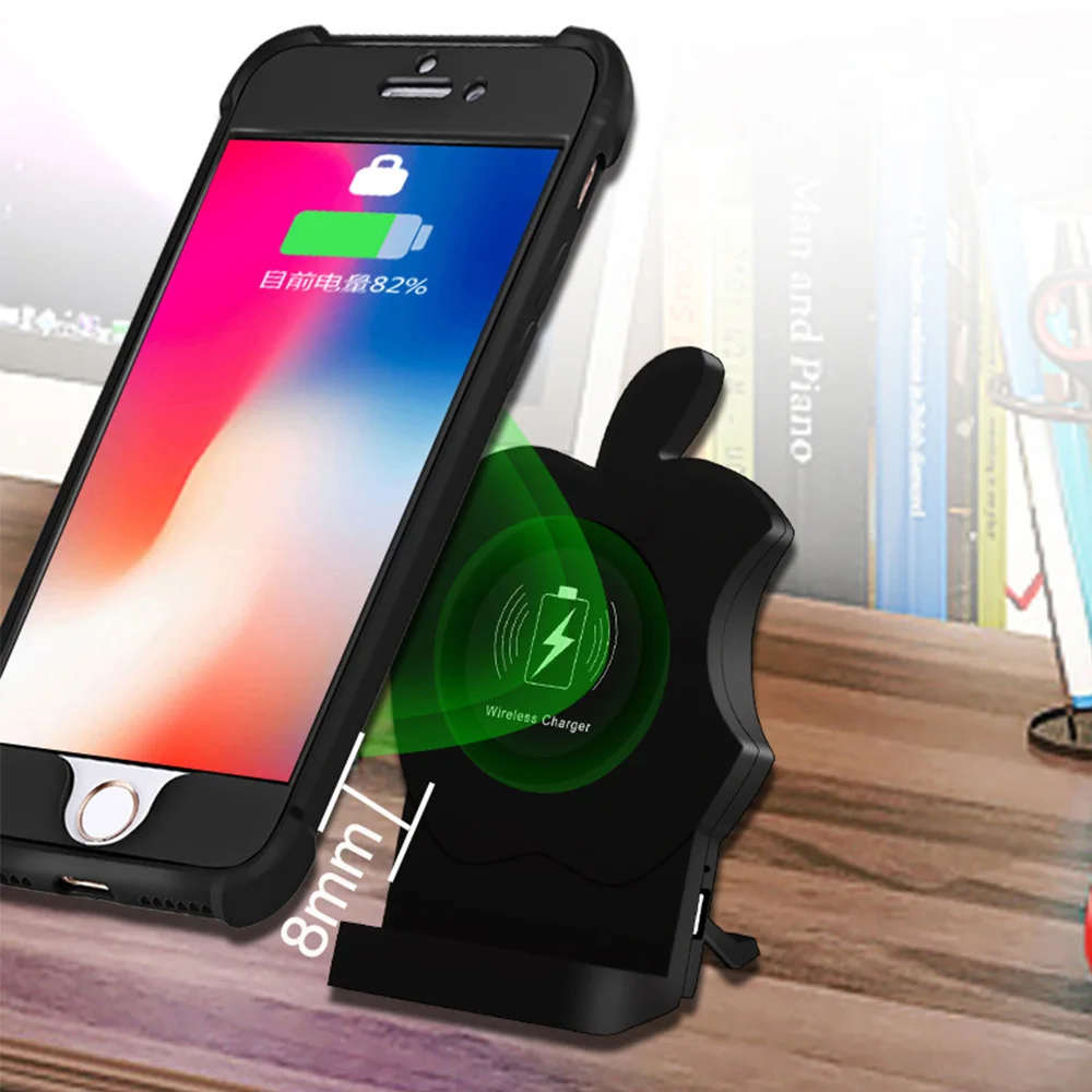 AIYIMA QI Беспроводное зарядное устройство для iPhone X XS XR 8 8Plus автомобильный держатель
