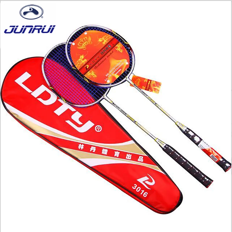 JUNRUI 2018 nuevo y poderoso raqueta de bádminton fuerte luz ultra rígida alto módulo grafito raquetas bádminton raqueta 1 par LD3016 JUNRUI 2018 nuevo y poderoso raqueta de bádminton fuerte luz ultra rígida alto módulo grafito raquetas bádminton raqueta 1 par LD3016