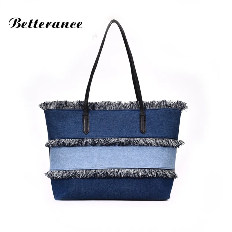 

Betterance new tote bags for women Denim shoulder bags sac a main femmes bolsa feminina bolsas de mano 2018 damskie dames