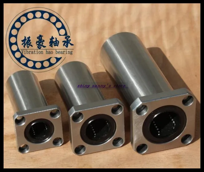 QWORK 2Pcs LMK10LUU Extra Long Square Flange Linear Ball Bearing Bushing for 10mm Linear Motion Shaft of 3D Printer QWORK 2Pcs LMK10LUU Extra Long Square Flange Linear Ball Bearing Bushing for 10mm Linear Motion Shaft of 3D Printer