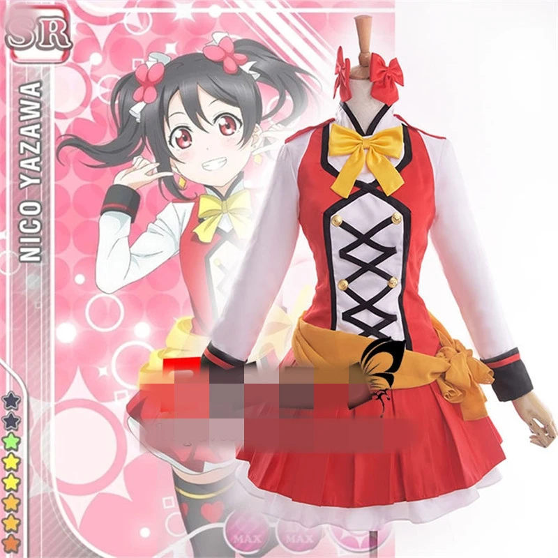 

Lovelive! Love live LL Нико Ядзава рождественские подарки индивидуальный Косплей Костюм версия фильма рождественское платье O