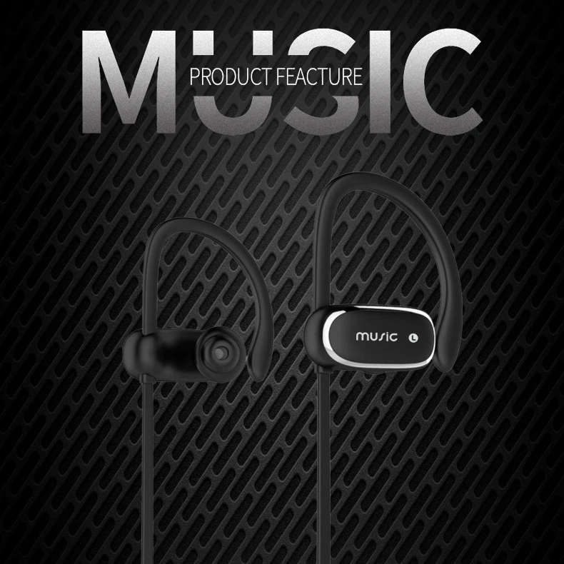 Ear Hook Bluetooth Earphone Wireless Earphones BT 4.2 Sport Headset Volume Control Stereo Long Standby Earbuds For PC Sporter