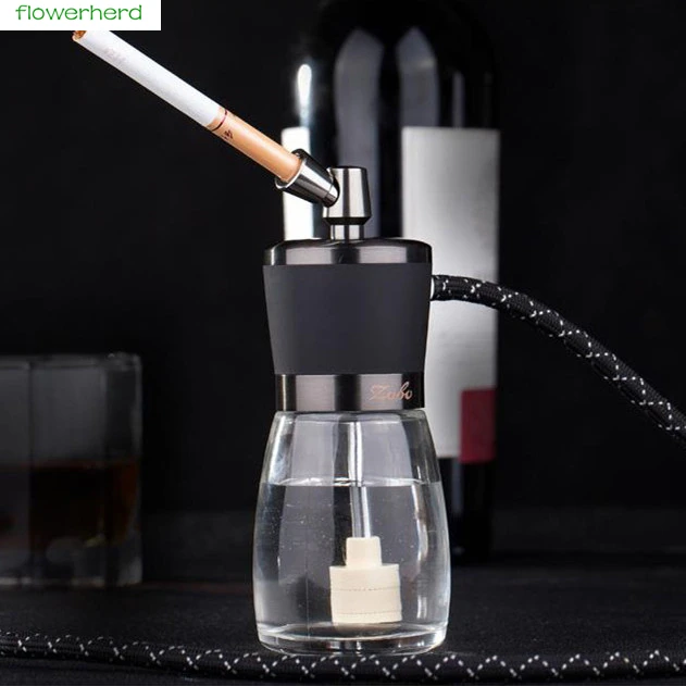 

Portability Hookah Smoking Water Pipe Dual-Use Glass Tobacco Herb Water Pipe Shisha Accessories Hookah Pipe Gifts Complete Set