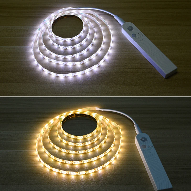 

Z20 Motion Sensor Activated Bed Night Light 1M IP65 Waterproof DC5V Flexible USB LED Tape for Cabinet Closet