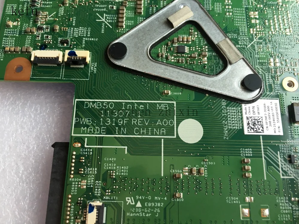 KEFU для Dell Inspiron 15Z 5523 материнская плата ноутбука 0P7HF7 CN 11307 01 с I5 3317U ЦП тест