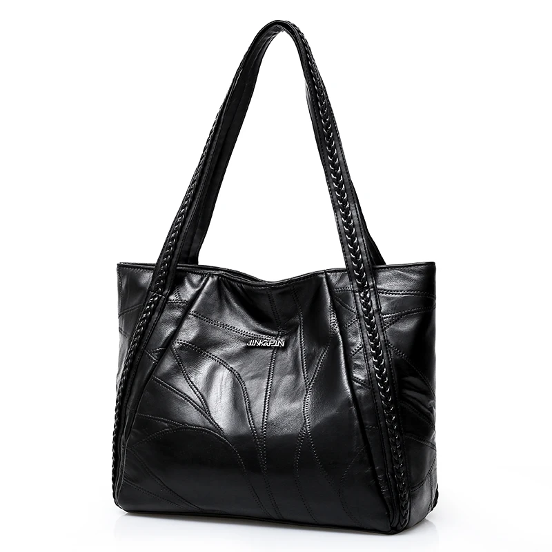  Genuine Leather Handbags For Women Bag Luxury Designer Large Capacity Shopping Bags Ladies Shoulder
