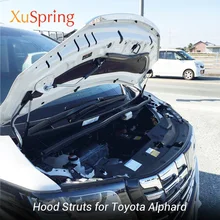 Автомобильный капот крышка подъемного кронштейна гидравлическая штанга стойки штанги Газ Шок Поддержка Без бурения для Toyota Alphard AH30 AH20