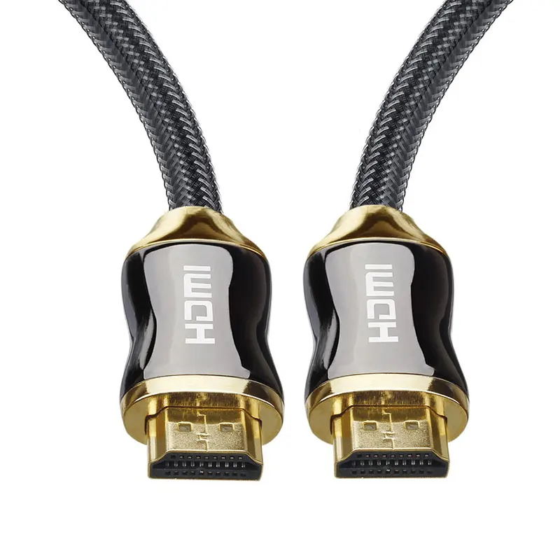 EASYA HDMI кабель для HDMI 2,0 Версия 1 м 1,5 м 2 м 3 м 5 м 8 м золотой высокоскоростной папа-папа цифровой кабель для HDTV проектора PC использования