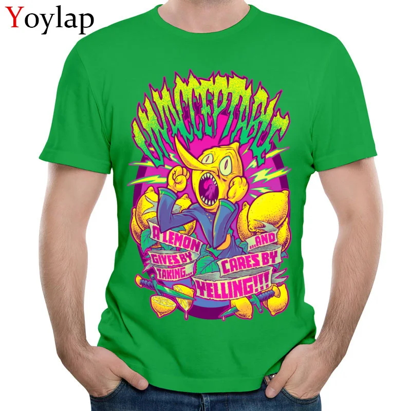 

YOYLAP Men's T Shirts Classic Printed Tops Shirts Summer Autumn Cotton Short Sleeve Party LEMONGRAB UNACCEPTABLE Sweatshirts
