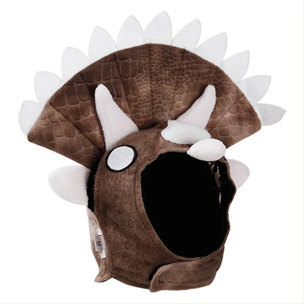 

Adjustable Pet Dinosaur Headgear Dog dinosaur Hat Helmet Costume Festival Cosplay dinosaur Outfit