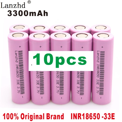 Новая Оригинальная US18650VTC7 3,7 v 3300mah 18650 литиевая аккумуляторная батарея для фонариков INR18650 Li ion(10-40 шт - Цвет: 10 PCS