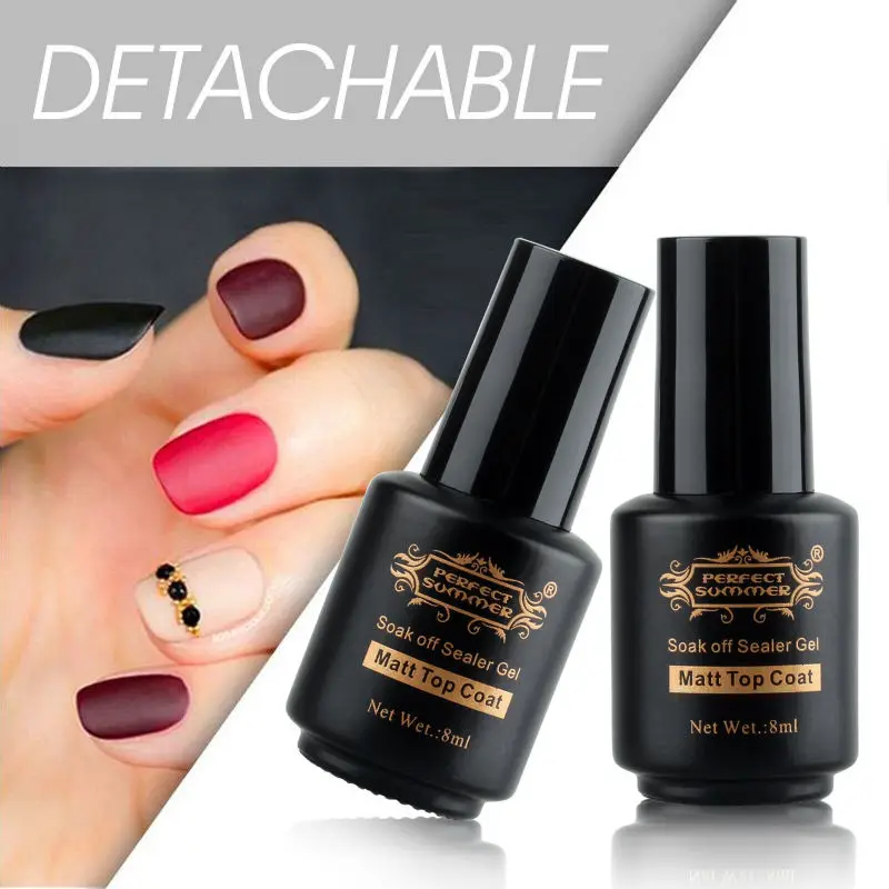 UV Gel Nail Polish Matt Matte Top Coat UV LED Nail Gel Clear Nail