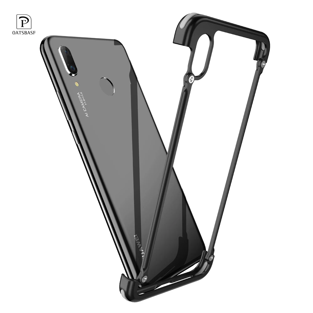 

OATSBASF Luxury Original Airbag Metal Protection Case For Huawei P20 Case Personality Shell for Huawei P20 Case Slim Metal Bumpe