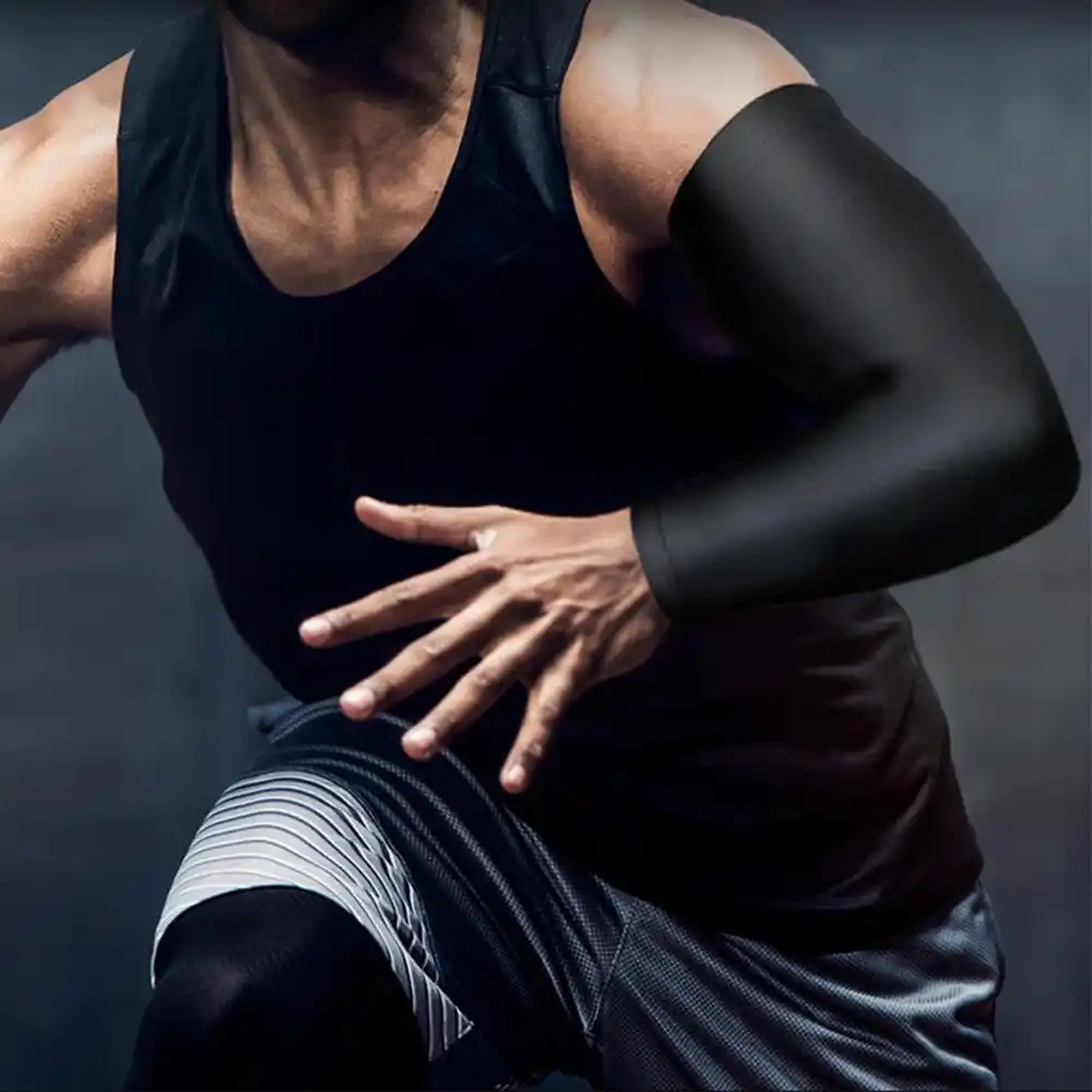 Sports Arm Sleeve Mangas Warmer Ice Fabric Summer UV Protection Running Basketba