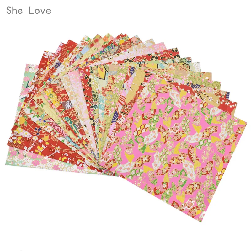 Japanese Origami Flower Folding Paper Pad Sheet Art Card DIY Scrapbooking Craft 
