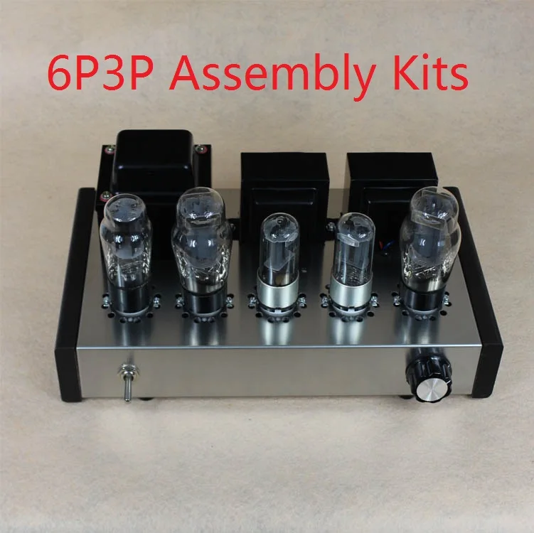 

New DIY 6P3P Home Audio Tube Amplifier New Computer Case 6N8P Pure Full Set Tube Amplifier Assembly DIY Kits 8W+8W AC110V/220V