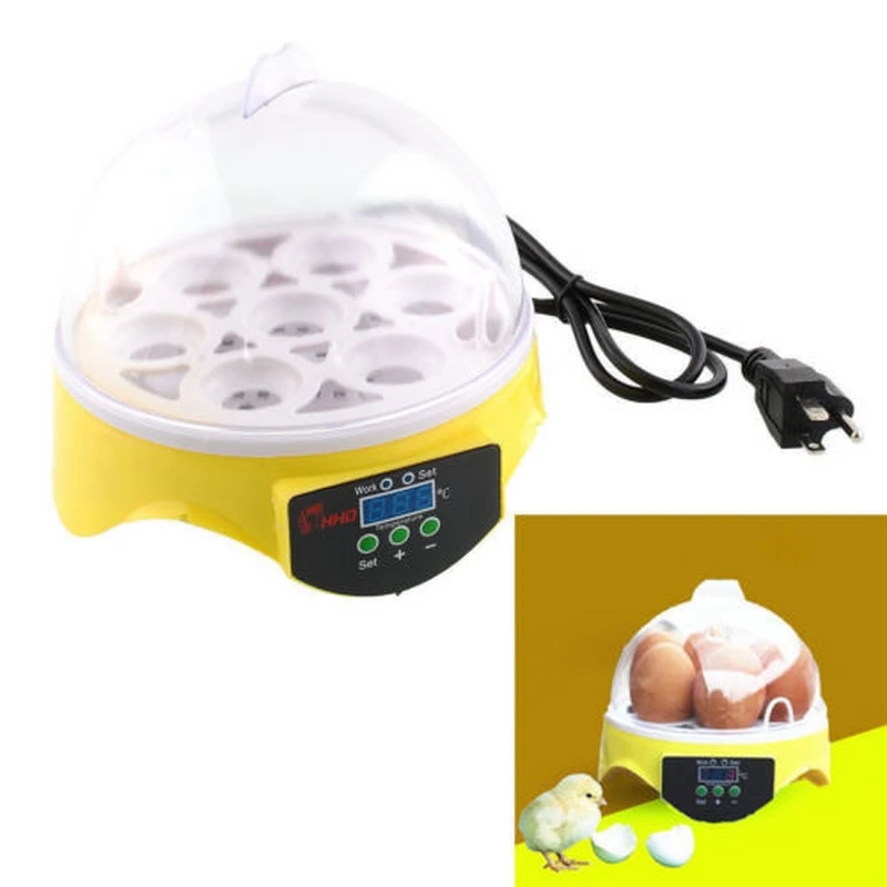7 Eggs Digital Mini Egg Incubator Temperature Automatic Hatchery Poultry Chicken Duck Bird Hatcher Machine Brooder Tools 20W 7 Eggs Digital Mini Egg Incubator Temperature Automatic Hatchery Poultry Chicken Duck Bird Hatcher Machine Brooder Tools 20W
