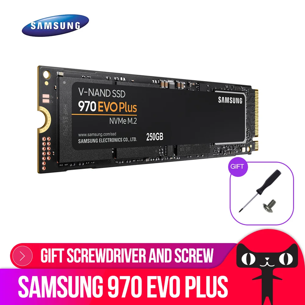 Samsung SSD 970 EVO, con más de 250 GB NVMe M.2 2280 SSD 500 GB 1 TB M.2 interna de unidad de estado sólido TLC SSD PCIe 3,0x4 NVMe 1,3 portátil - 1