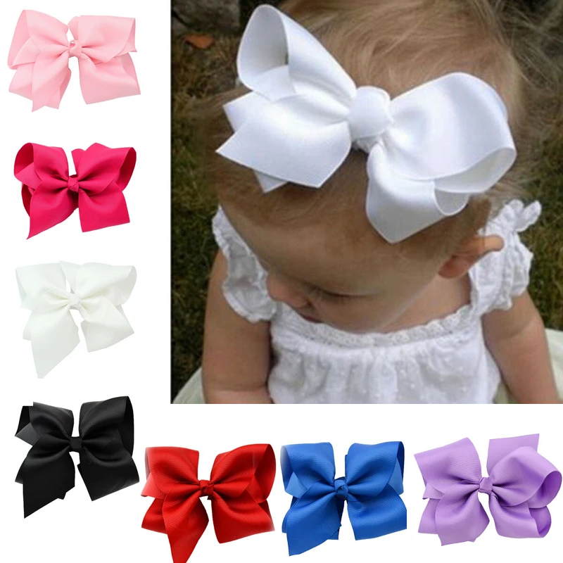 1PC Little Girl Barrettes Cute Ribbon Bow Hair Clip Kids Gift Hairpins