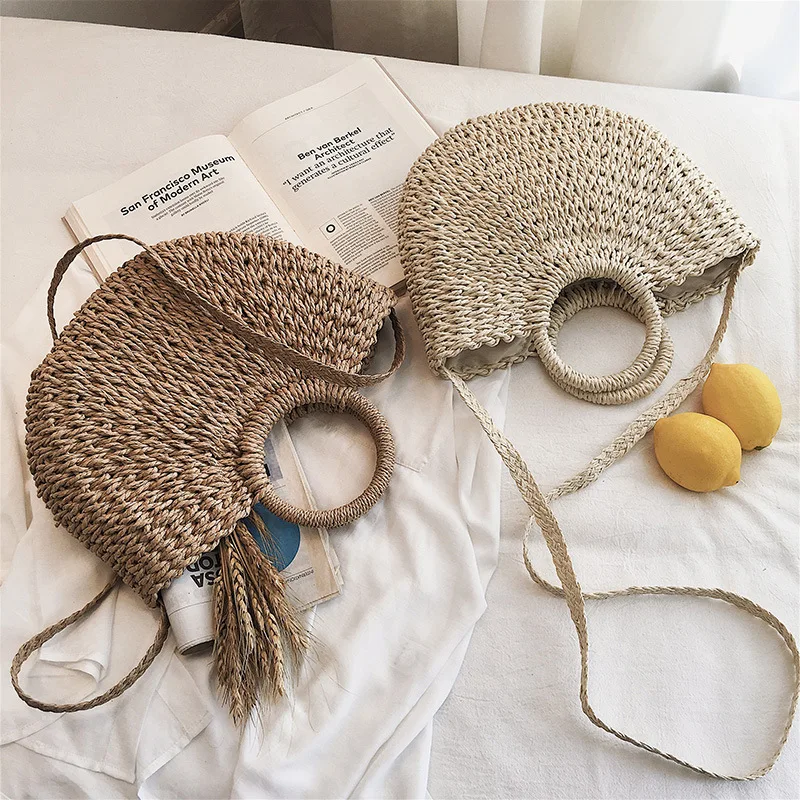 “ Bolsa de Ombro do Vintage Ocasional Capacidade Totes Mulheres Tecido