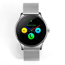 LiuKer K88 Bluetooth Smart Watch Klassische Gesundheit Metall Smartwatch Herzfrequenzmesser für Android ISO Phone Remote Kamera Uhr