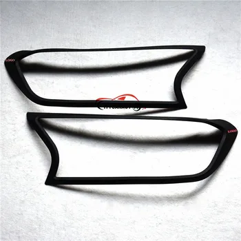 

CITYCARAUTO fit for 2015-2017 Ranger Black color red letter front lamp coer Head light cover accessory for ranger accessories