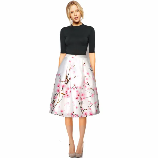 Aliexpress.com : Buy New Arrival floral skirts for women A Line ...
